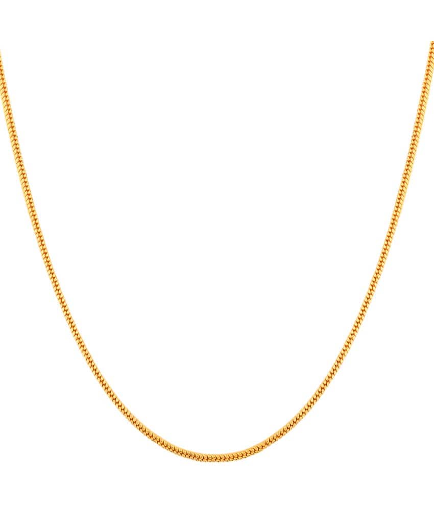 FASHION FRILL Gold Plated Chain ( Set of 1 )