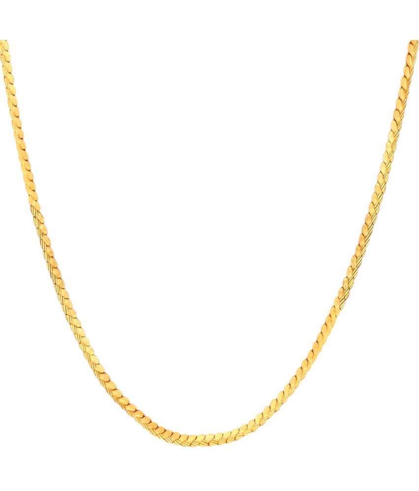FASHION FRILL Gold Plated Chain ( Set of 1 )