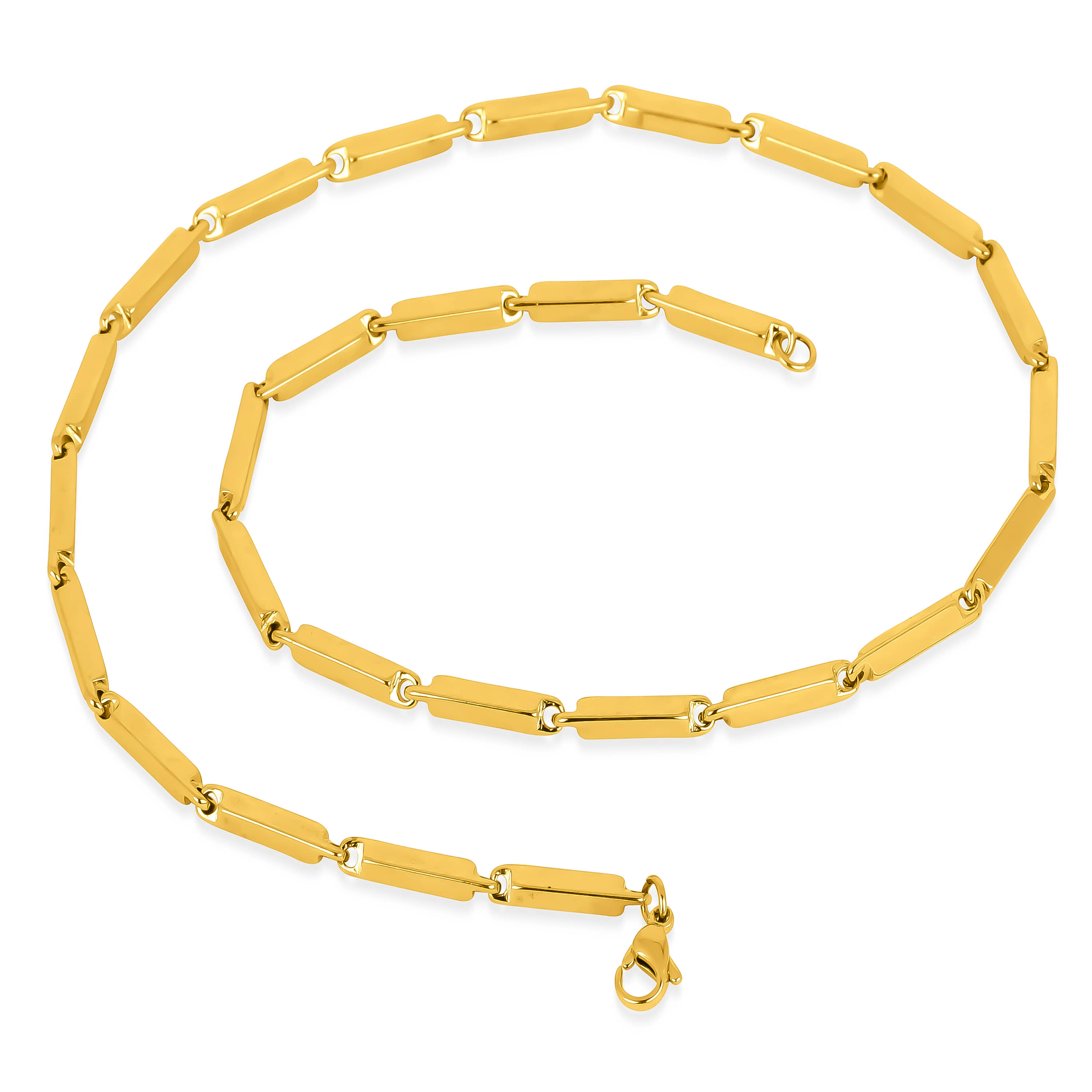 FASHION FRILL - Gold Plated Stainless Steel Chain ( Pack of 1 )