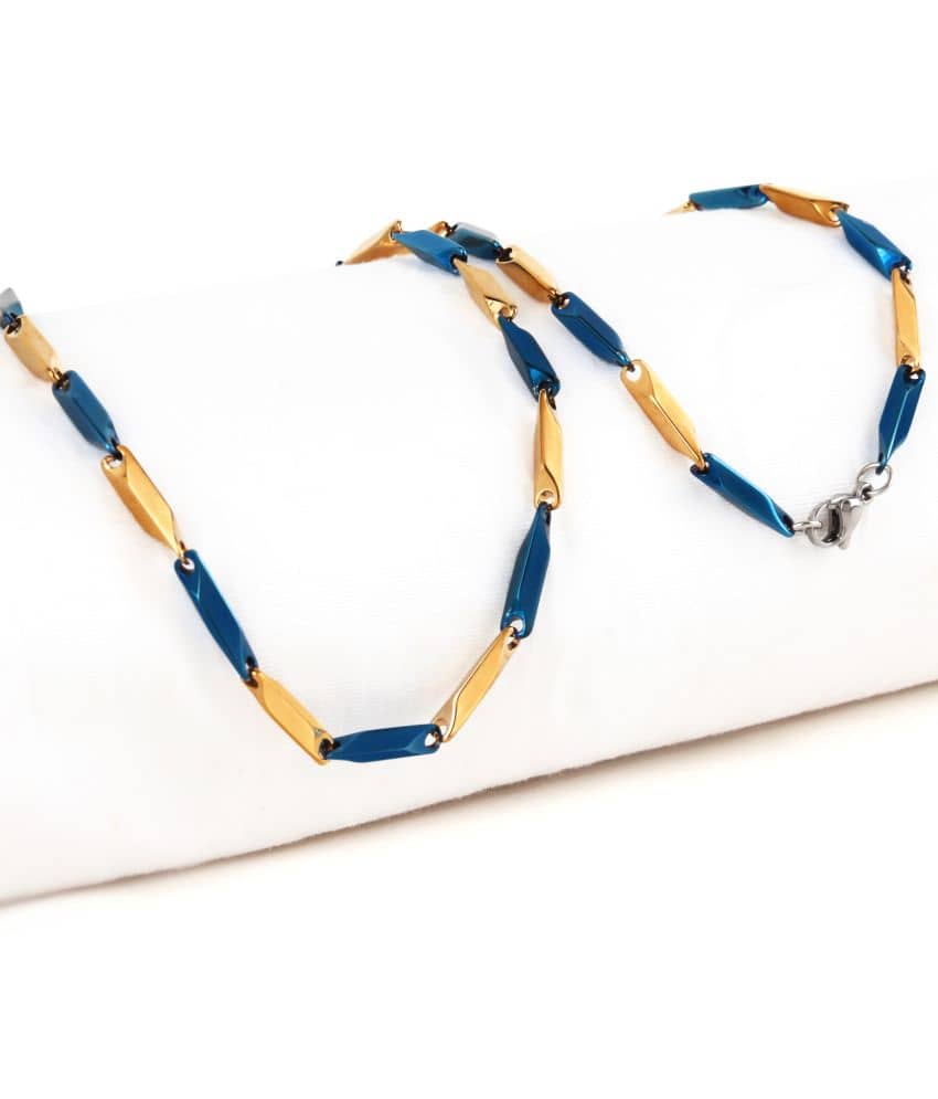 FASHION FRILL Gold Plated Stainless Steel Chain ( Pack of 1 )