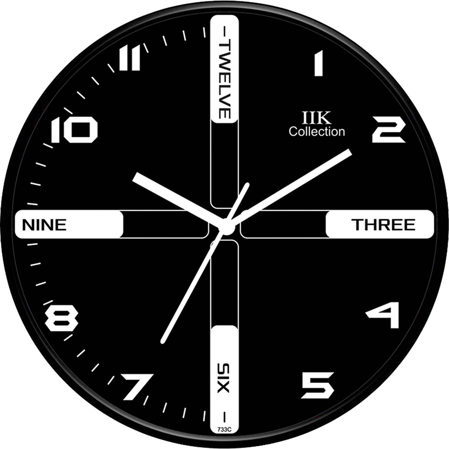     			IIK COLLECTION - Circular Analog Wall Clock
