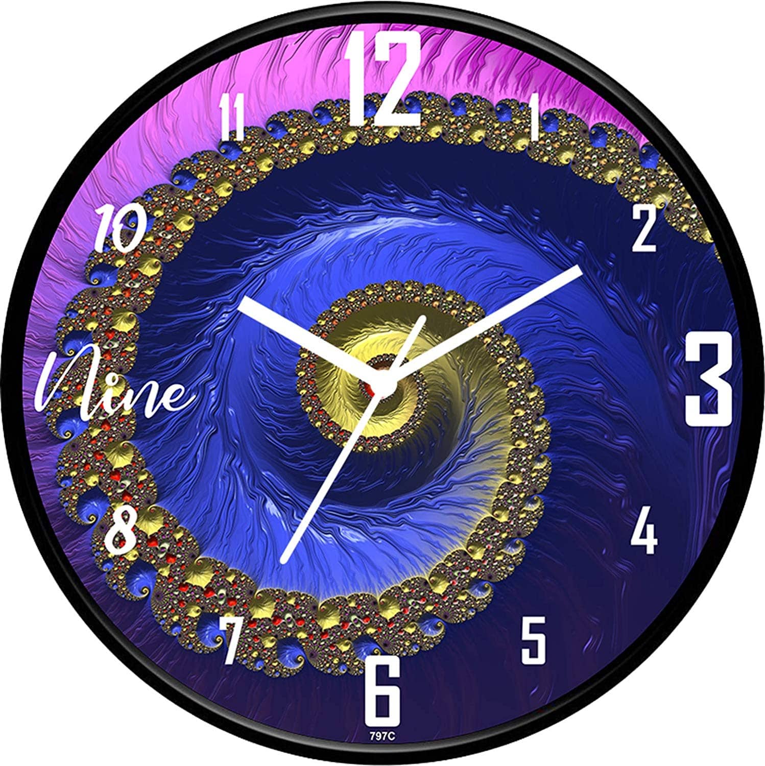IIK COLLECTION - Circular Analog Wall Clock