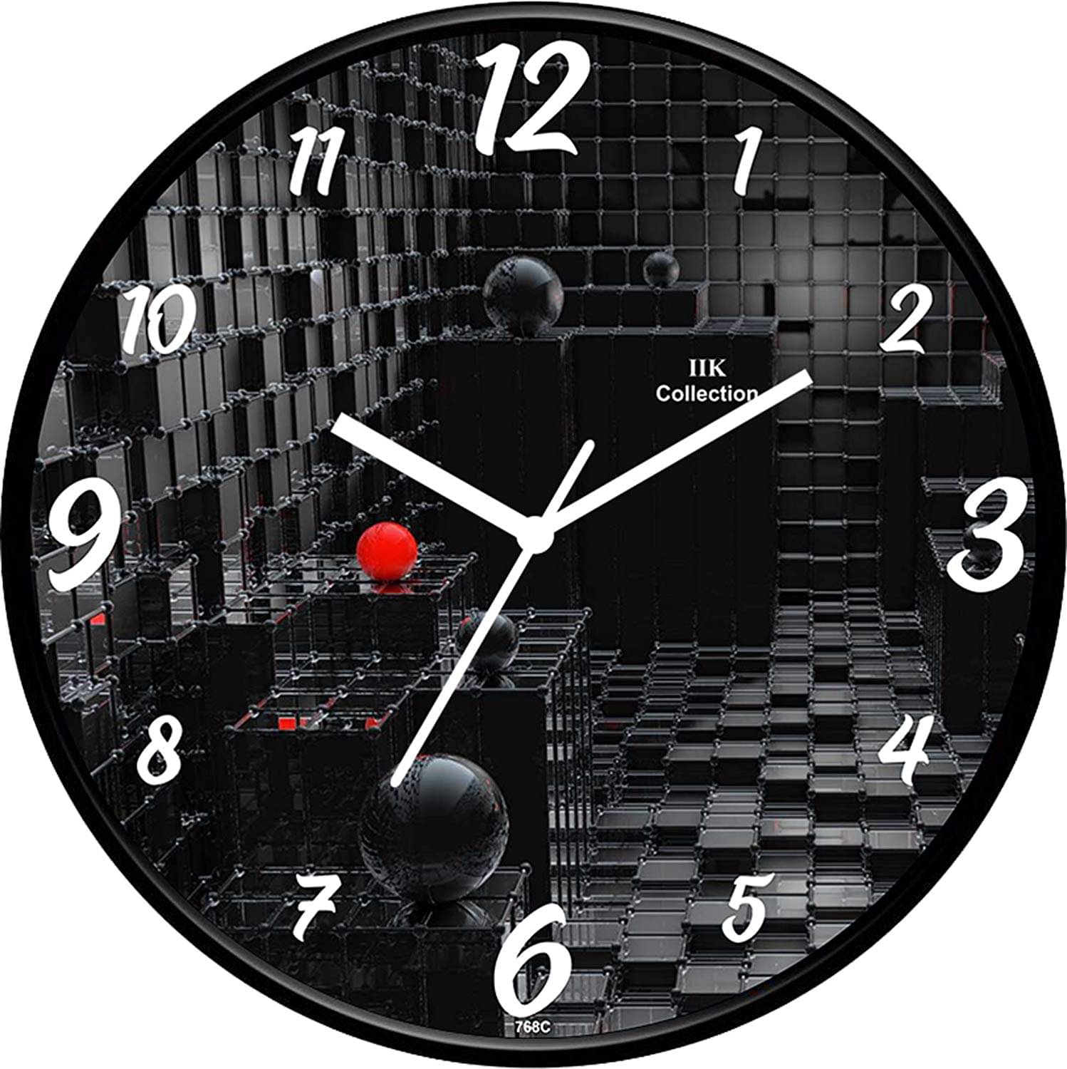     			IIK COLLECTION - Circular Analog Wall Clock