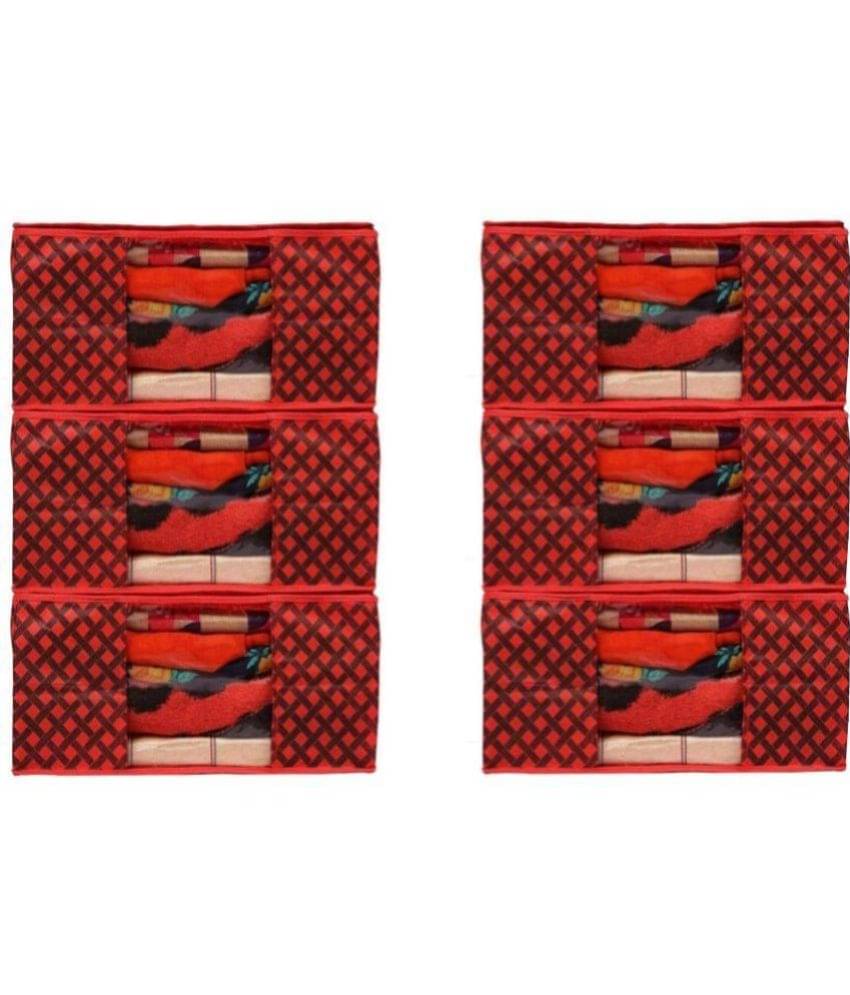     			Jewar Mandi - Assorted Fabric Garment Bag Pack of 6