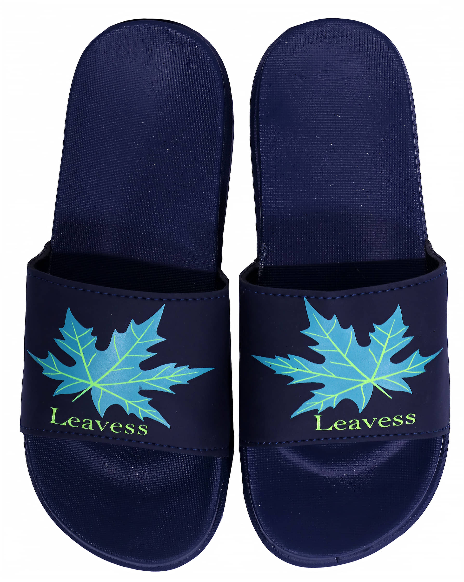 Leavess - Black Men's Slide Flip Flop