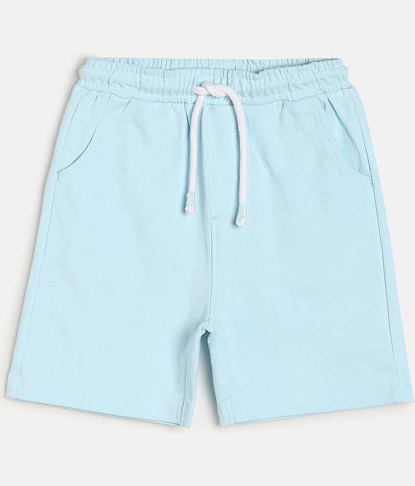 MINI KLUB Pack of 1 Cotton Shorts For Boys ( Blue )