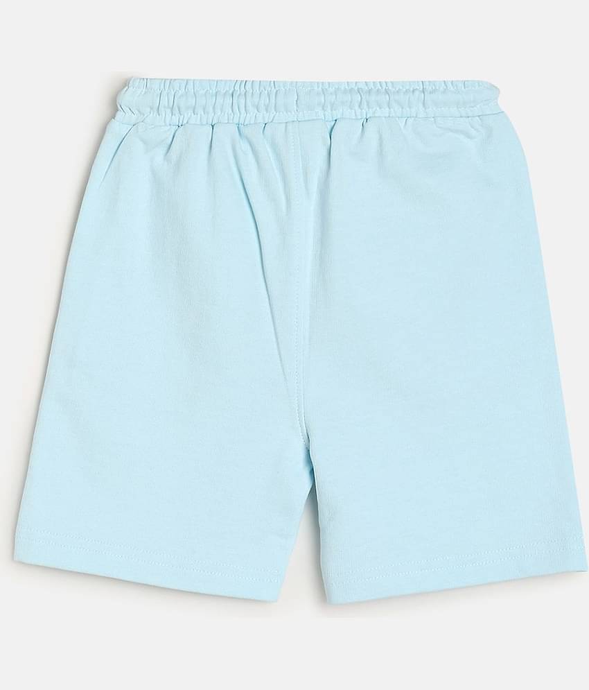 MINI KLUB Pack of 1 Cotton Shorts For Boys ( Blue )