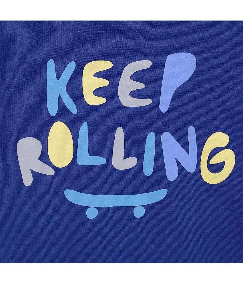 MINI KLUB Pack of 1 Unisex for Baby Cotton T-Shirt ( Blue )