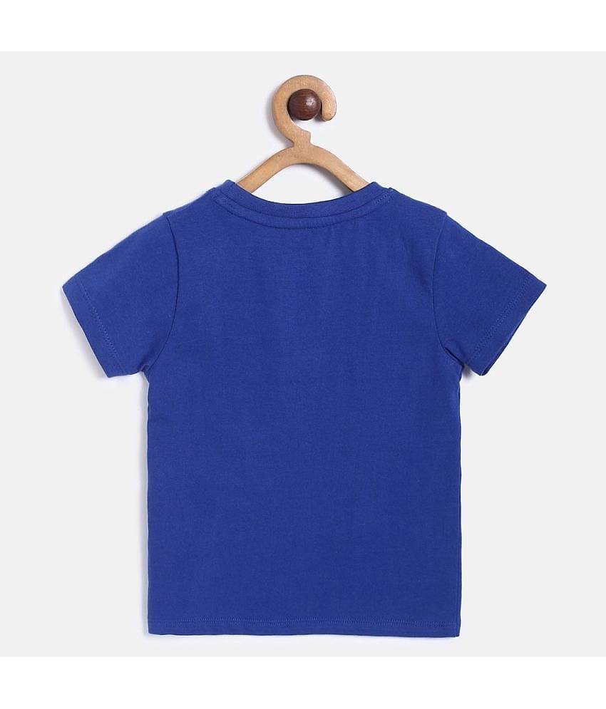 MINI KLUB Pack of 1 Unisex for Baby Cotton T-Shirt ( Blue )