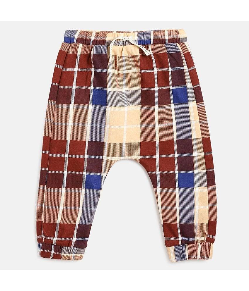 MINI KLUB Pack of 1 Baby Boys Cotton Bodysuit & Jogger Set ( Brown )