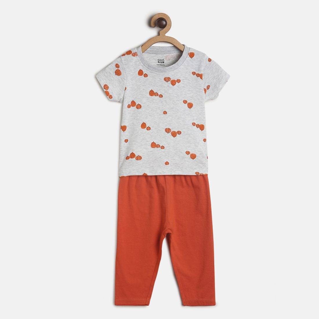     			MINI KLUB Pack of 1 Baby Boys Cotton T-Shirt & Trouser ( Gray )