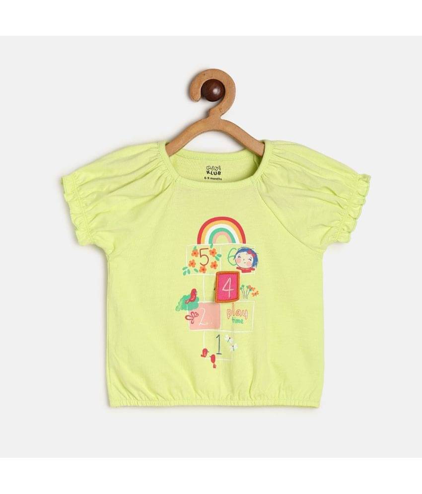     			MINI KLUB Pack of 1 Baby Girls Cotton Top ( Green )