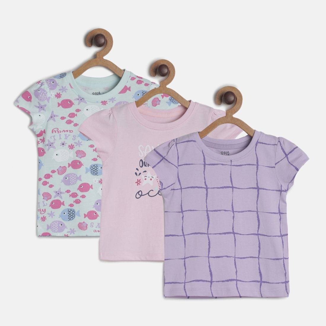     			MINI KLUB Pack of 1 Baby Girls Cotton Top ( Multi )