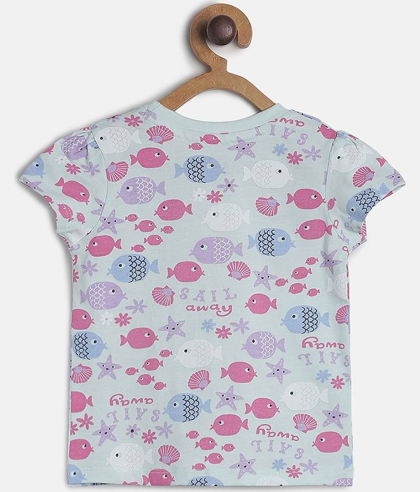 MINI KLUB Pack of 1 Baby Girls Cotton Top ( Multi )