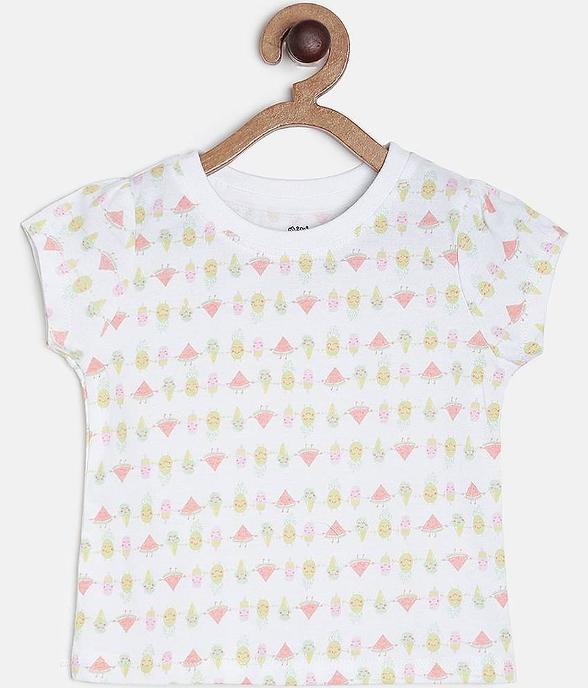 MINI KLUB Pack of 1 Baby Girls Cotton Top ( Multi )