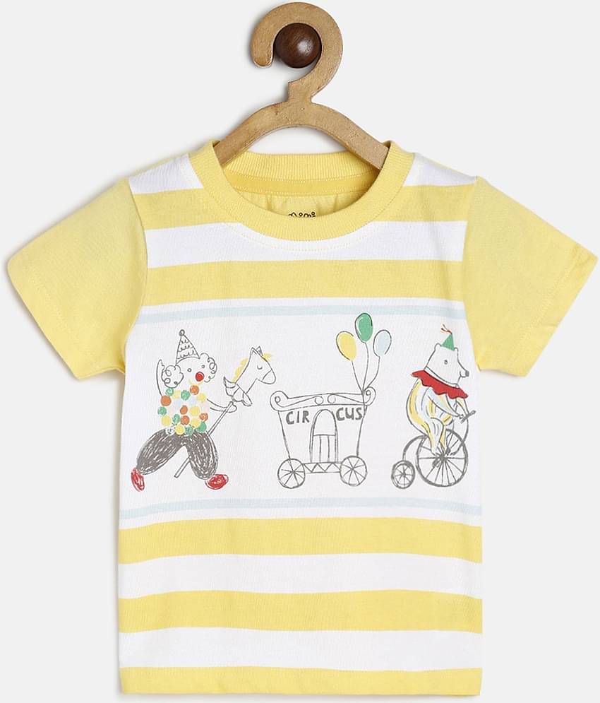 MINI KLUB Pack of 1 Unisex for Baby Cotton T-Shirt ( Multi )