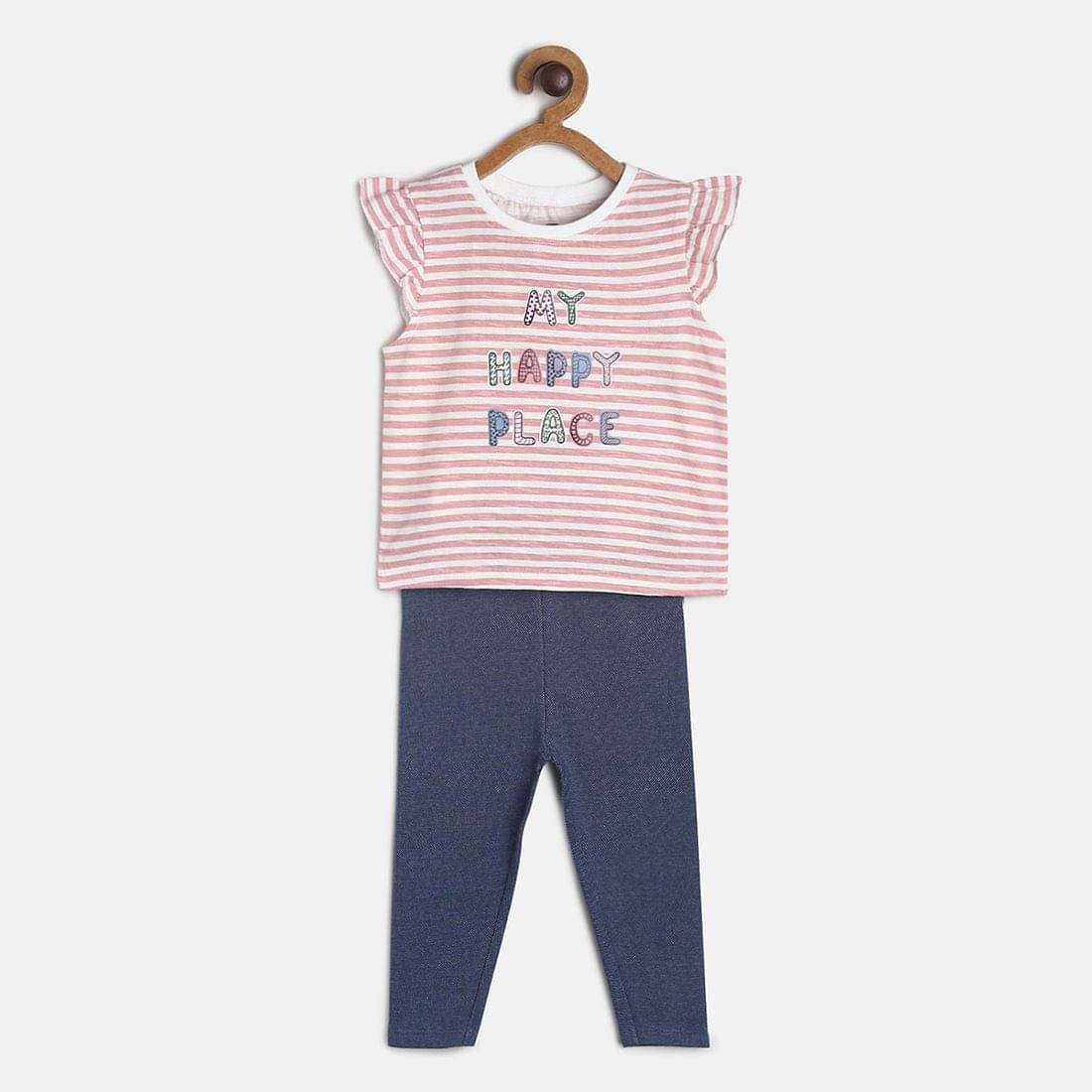     			MINI KLUB Pack of 1 Baby Girls Cotton Top & Trouser ( Multicolor )