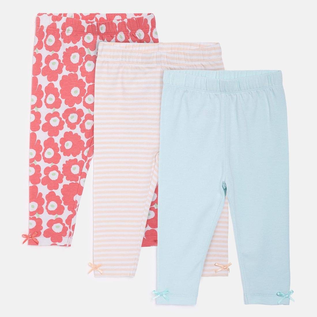     			MINI KLUB Pack of 1 Baby Girls Cotton Legging ( Multicolor )