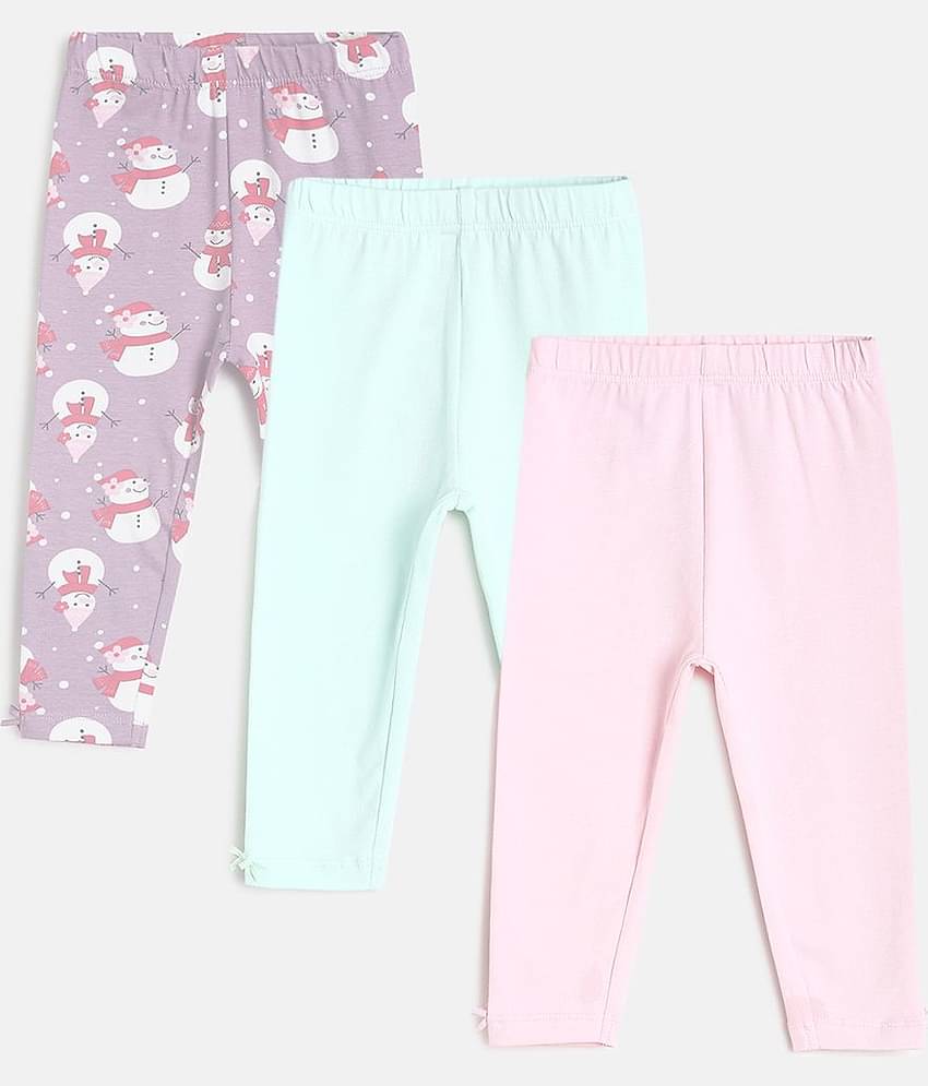 MINI KLUB Pack of 1 Baby Girls Cotton Legging ( Multicolor )