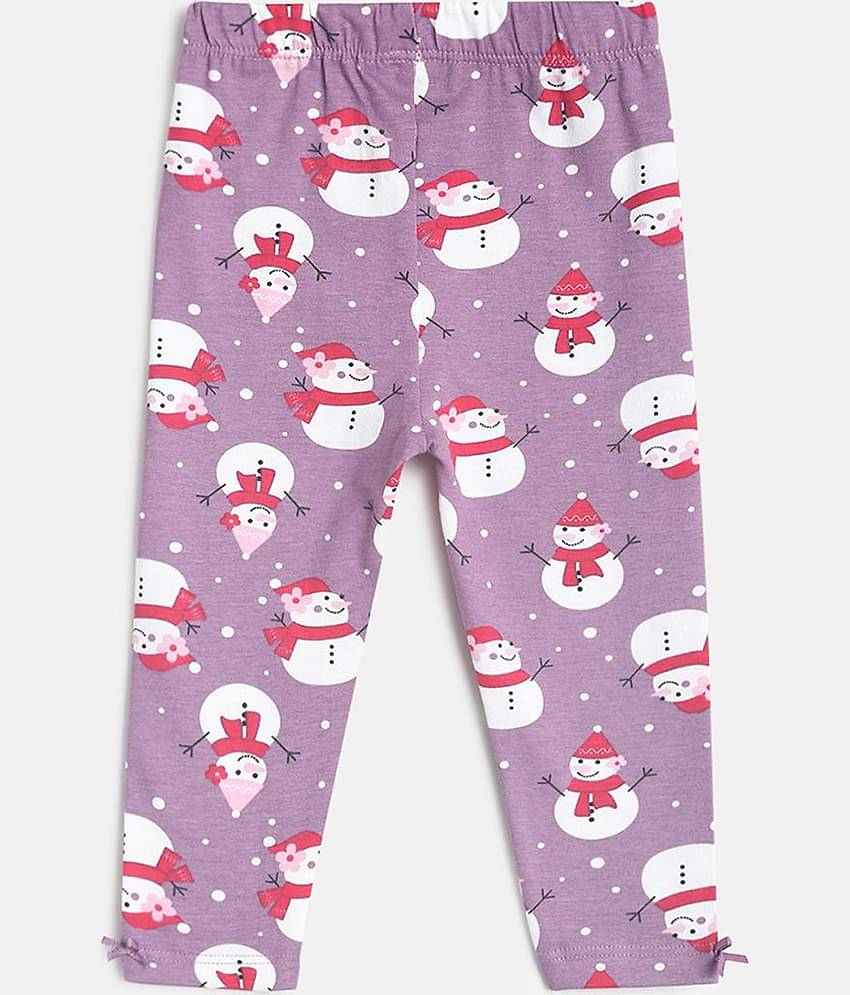 MINI KLUB Pack of 1 Baby Girls Cotton Legging ( Multicolor )