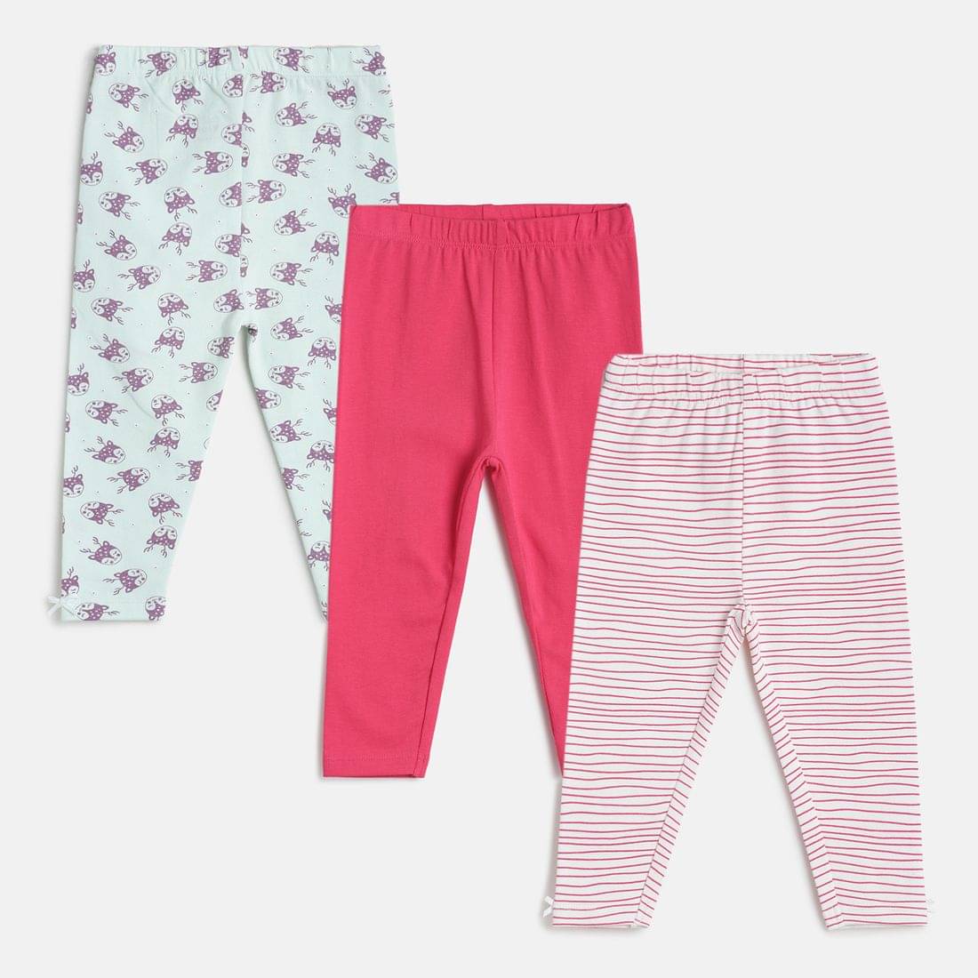     			MINI KLUB Pack of 1 Baby Girls Cotton Legging ( Multicolor )