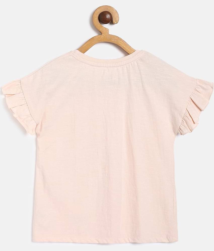 MINI KLUB Pack of 1 Baby Girls Cotton Top ( PeachPuff )