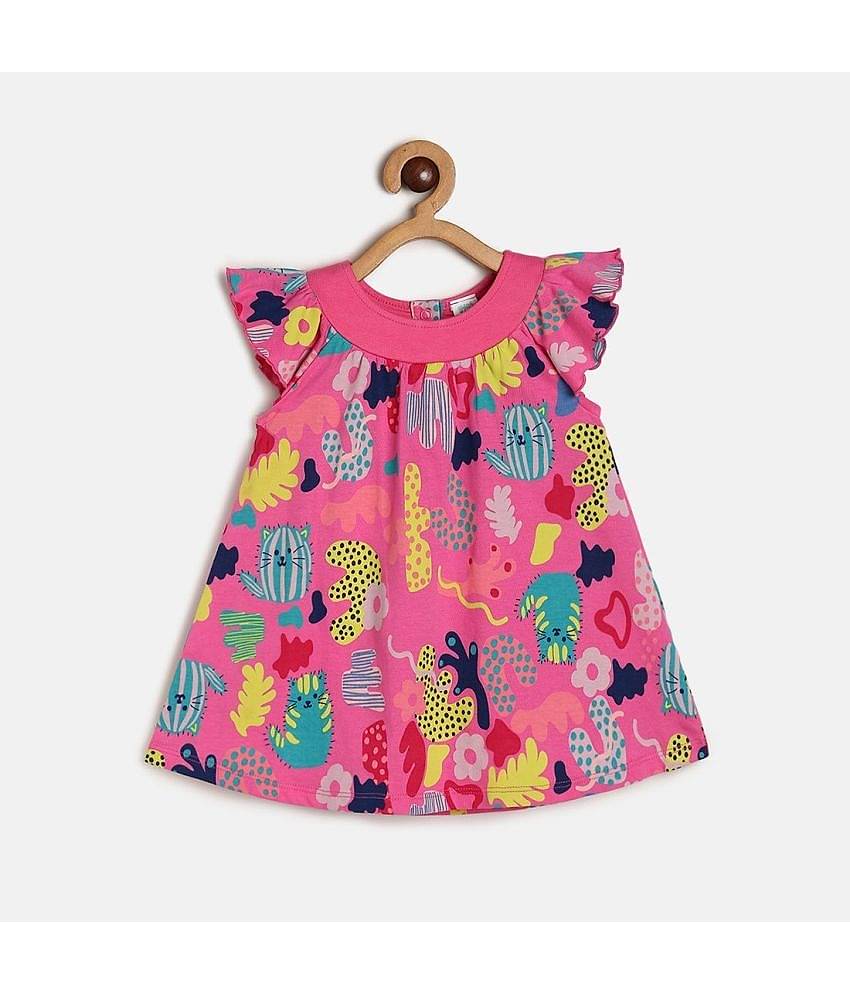 MINI KLUB Pack of 1 Baby Girls Cotton Dress ( Pink )