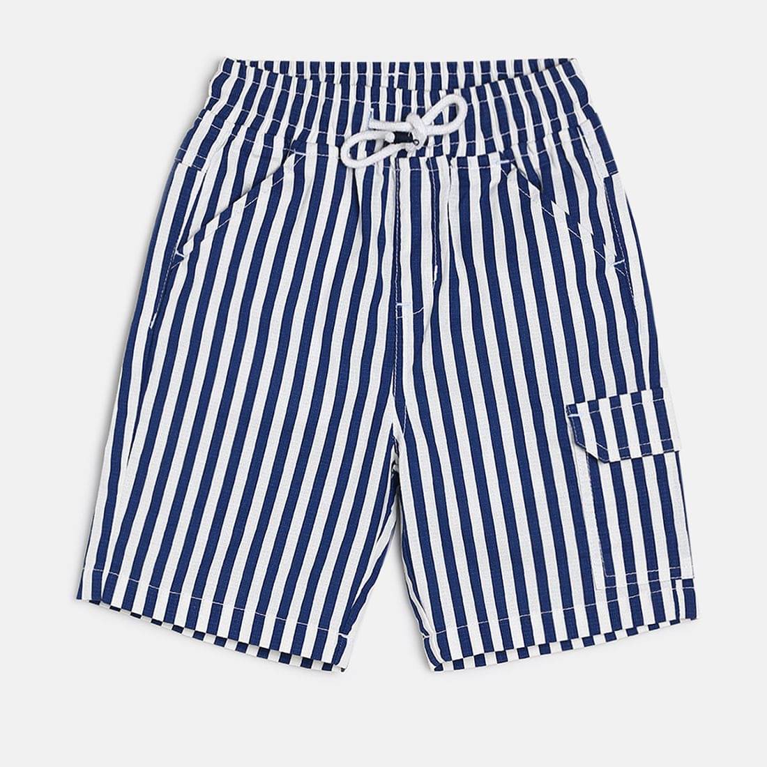     			MINI KLUB Pack of 1 Cotton Shorts For Boys ( White )