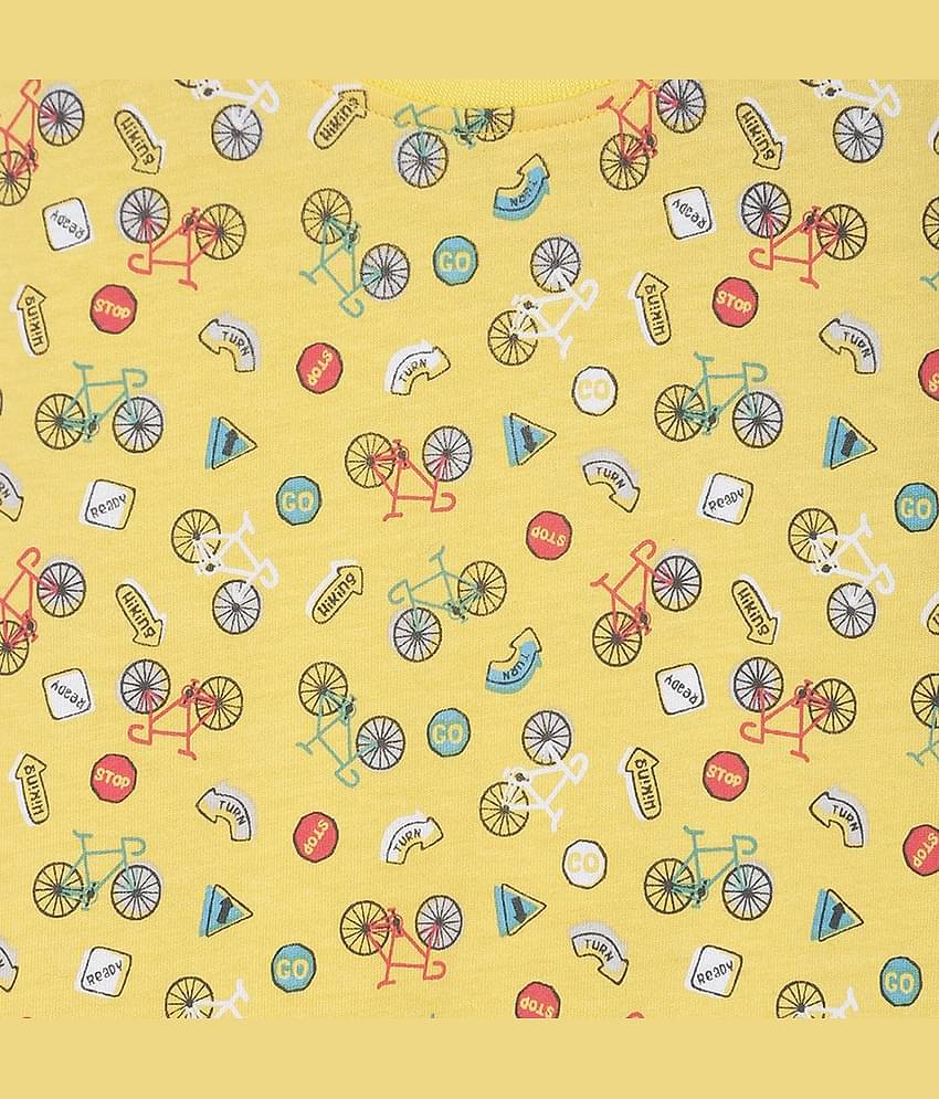 MINI KLUB Pack of 1 Baby Boys Cotton T-Shirt ( Yellow )