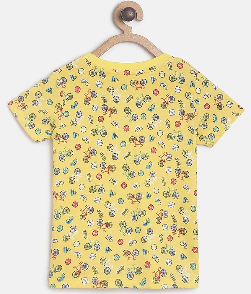 MINI KLUB Pack of 1 Baby Boys Cotton T-Shirt ( Yellow )