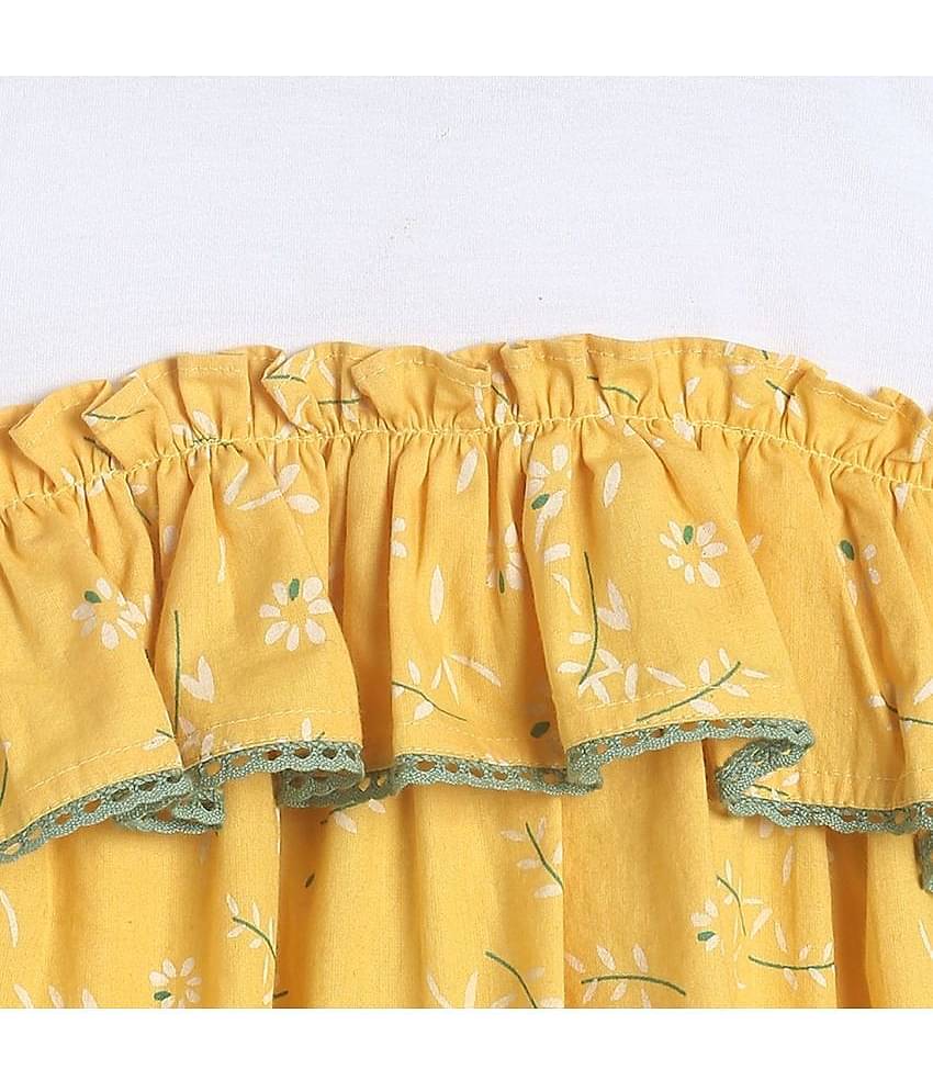 MINI KLUB Pack of 1 Baby Girls Cotton Top ( Yellow )