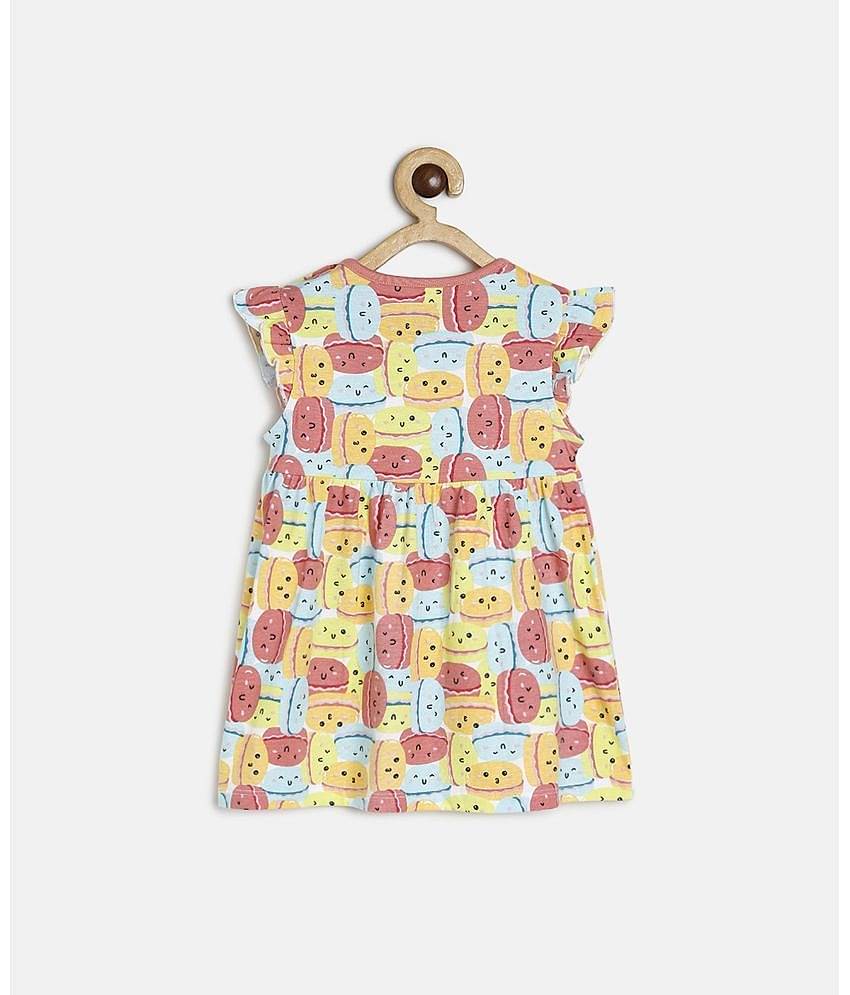 MINI KLUB Pack of 1 Baby Girls Cotton Dress ( Yellow )