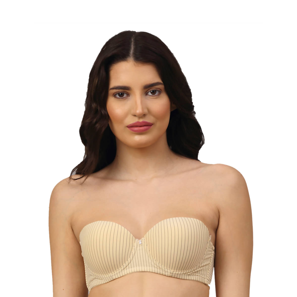     			PrettyCat Polyester Lightly Padded Women's Balconette Bra ( Beige )