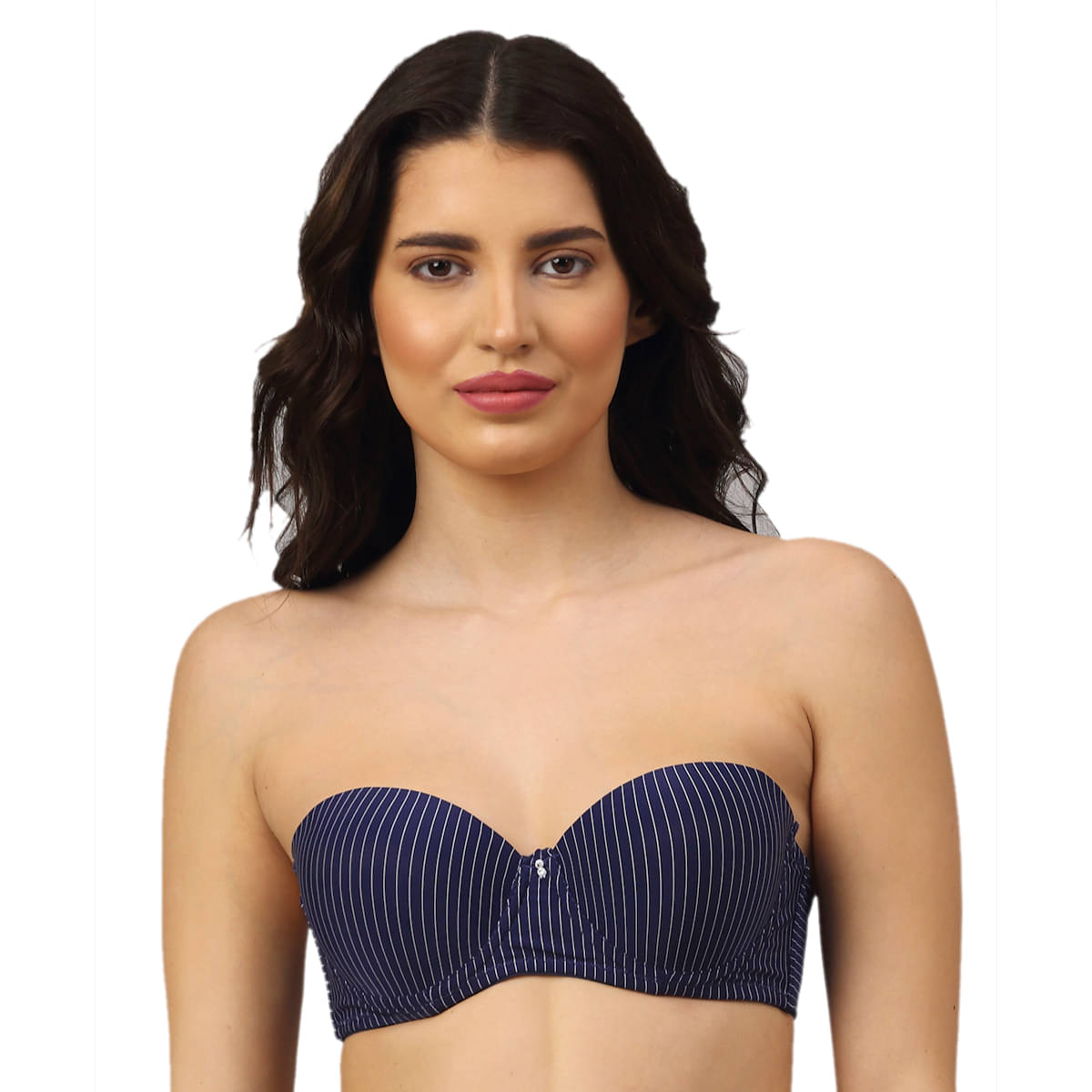     			PrettyCat Polyester Lightly Padded Women's Balconette Bra ( Blue )