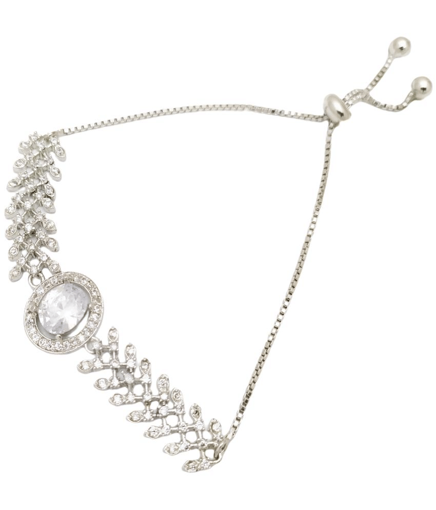 gilher - Silver Bracelet ( Pack of 1 ) gilher - Silver Bracelet ( Pack of 1 )