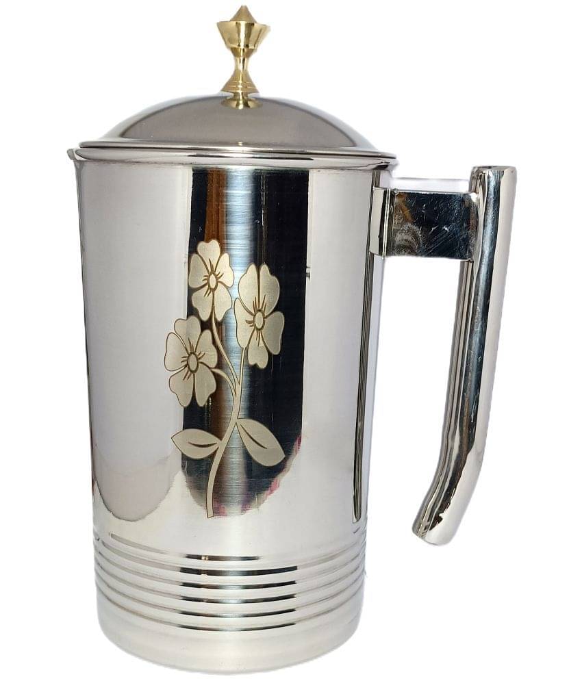     			A & H ENTERPRISES Water Jug With Lid Stainless Steel Jugs 2000 mL