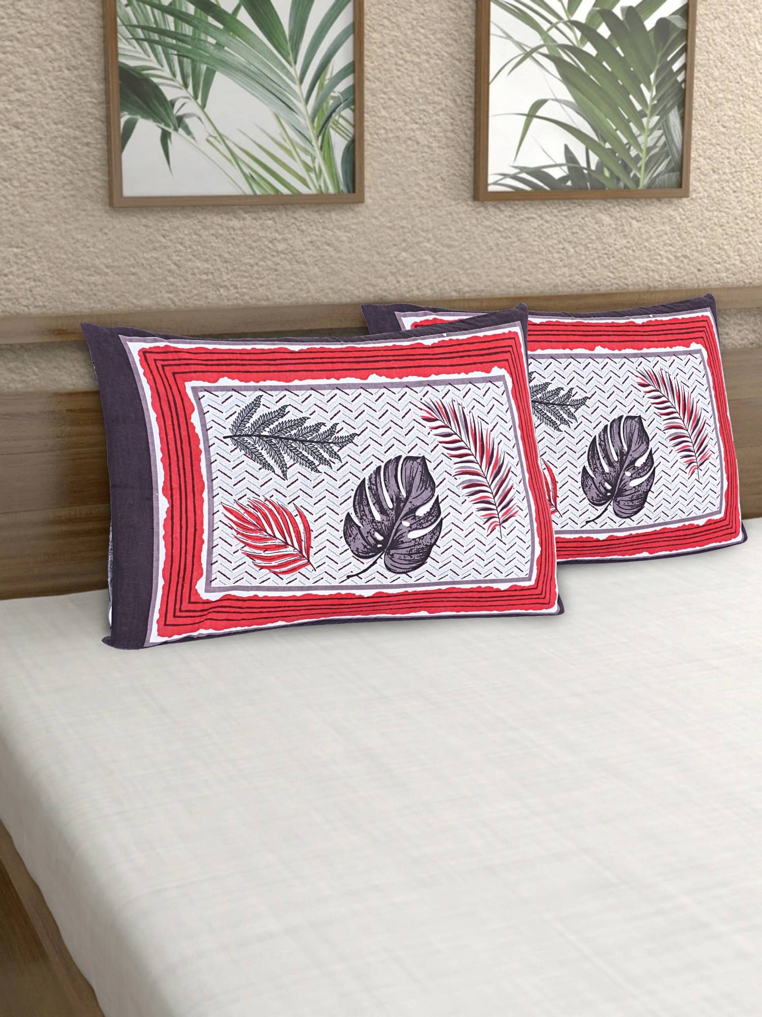 AJ Home - Pack of 2 Cotton Ethnic Regular Pillow Cover ( 68.58 cm(27) x 43.18 cm(17) ) - Brown AJ Home - Pack of 2 Cotton Ethnic Regular Pillow Cover ( 68.58 cm(27) x 43.18 cm(17) ) - Brown