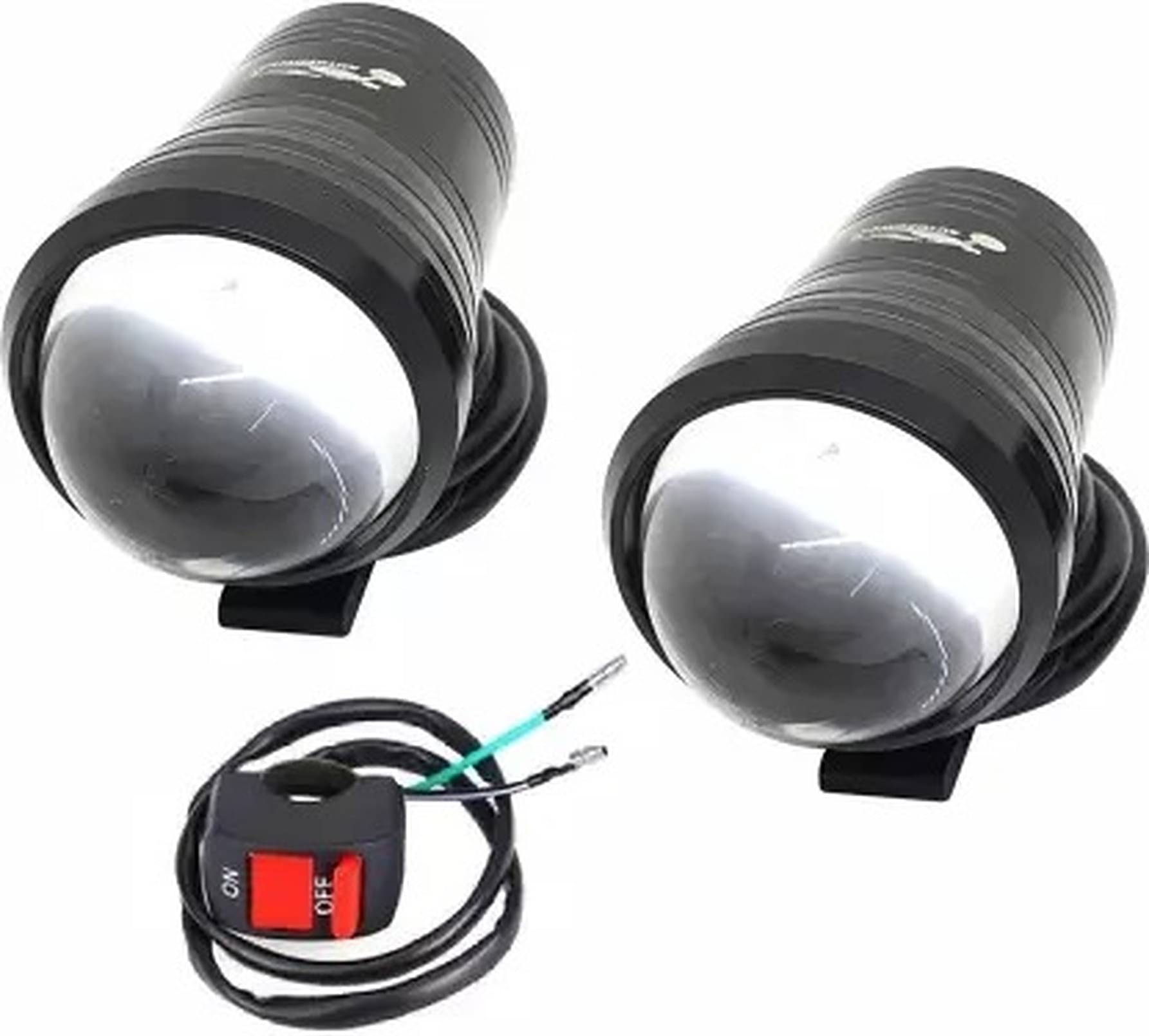     			AutoPowerz - Front Left & Right Fog Light For All Bike Models ( Set of 2 )