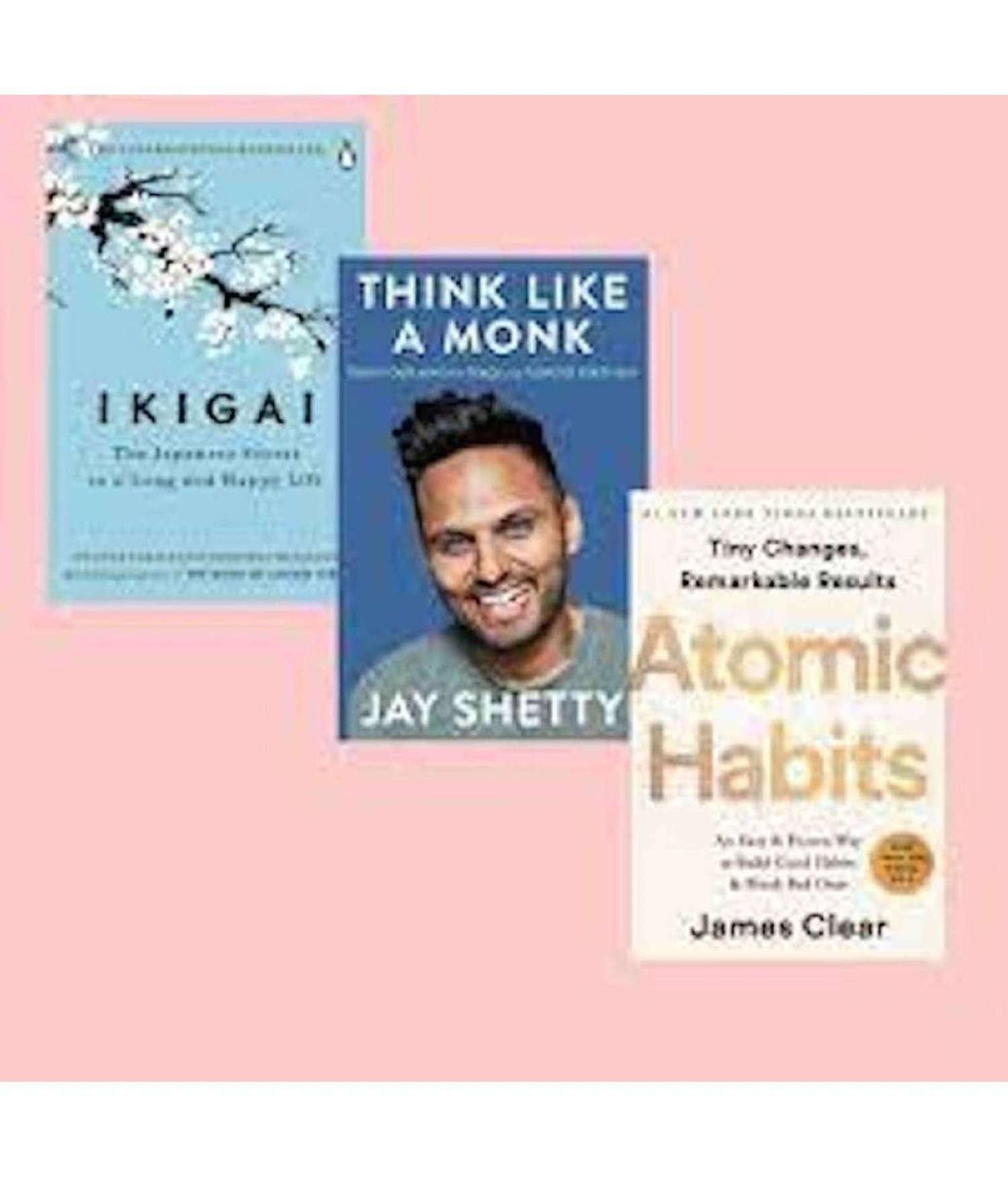 Books Combo (Ikigai, Think Like A Monk, Atomic Habits)- Paperback Books Combo (Ikigai, Think Like A Monk, Atomic Habits)- Paperback
