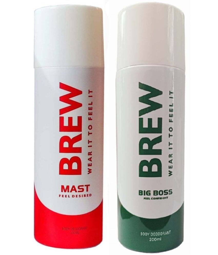 Brew - TIP TOP & MAST DEODORANT 200ML EACH Deodorant Spray for Unisex 400 ml ( Pack of 2 ) Brew - TIP TOP & MAST DEODORANT 200ML EACH Deodorant Spray for Unisex 400 ml ( Pack of 2 )