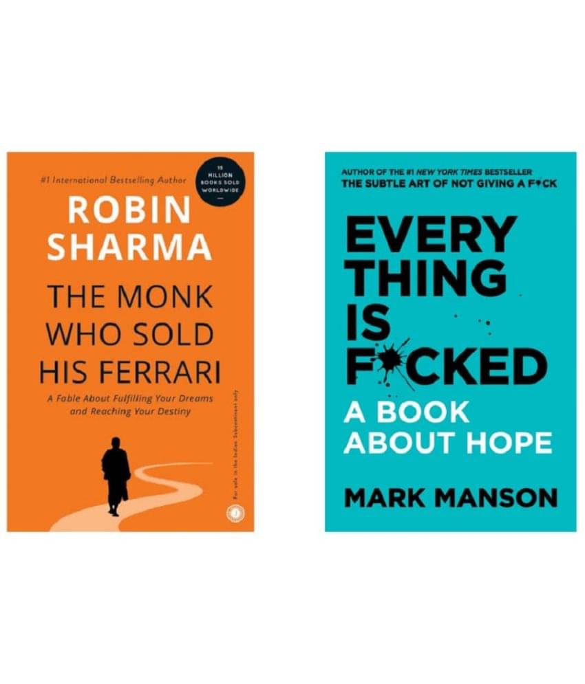 ( Combo Of 2 Books ) The Monk Who Sold His Frrari & Everything Is Fcked A Book About Hope Paperback , Book , English , By Robin Sharma & Mark Manson ( Combo Of 2 Books ) The Monk Who Sold His Frrari & Everything Is Fcked A Book About Hope Paperback , Book , English , By Robin Sharma & Mark Manson