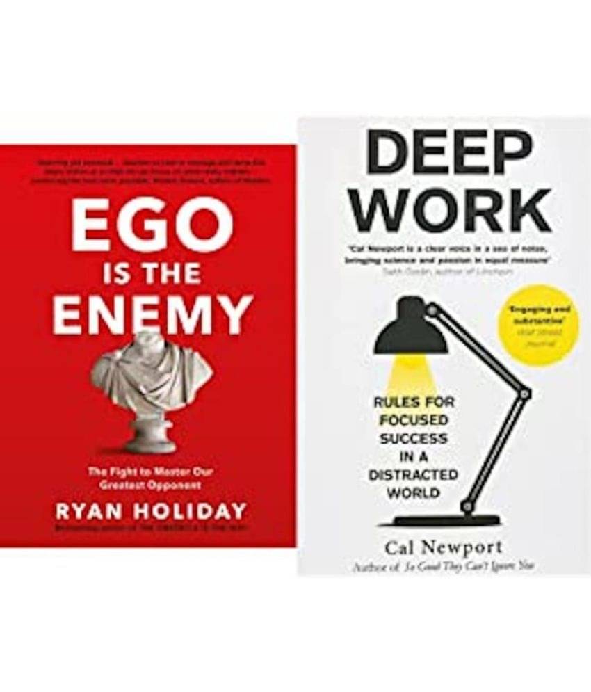 Ego is the Enemy + Deep Work: Rules for Focused Success in a Distracted World (Set of 2 Books) Ego is the Enemy + Deep Work: Rules for Focused Success in a Distracted World (Set of 2 Books)