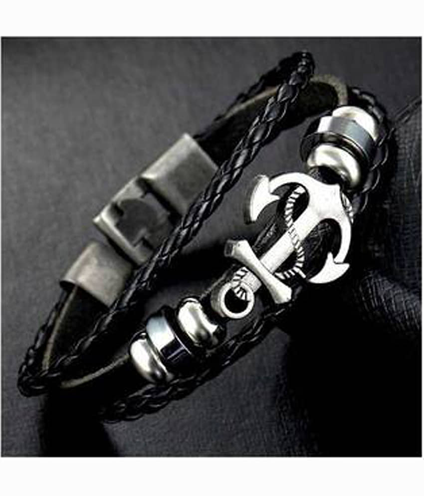 FASHION FRILL Black Bracelet ( Pack of 1 ) - Bangles & Bracelets | Buy online on ZillyBuy