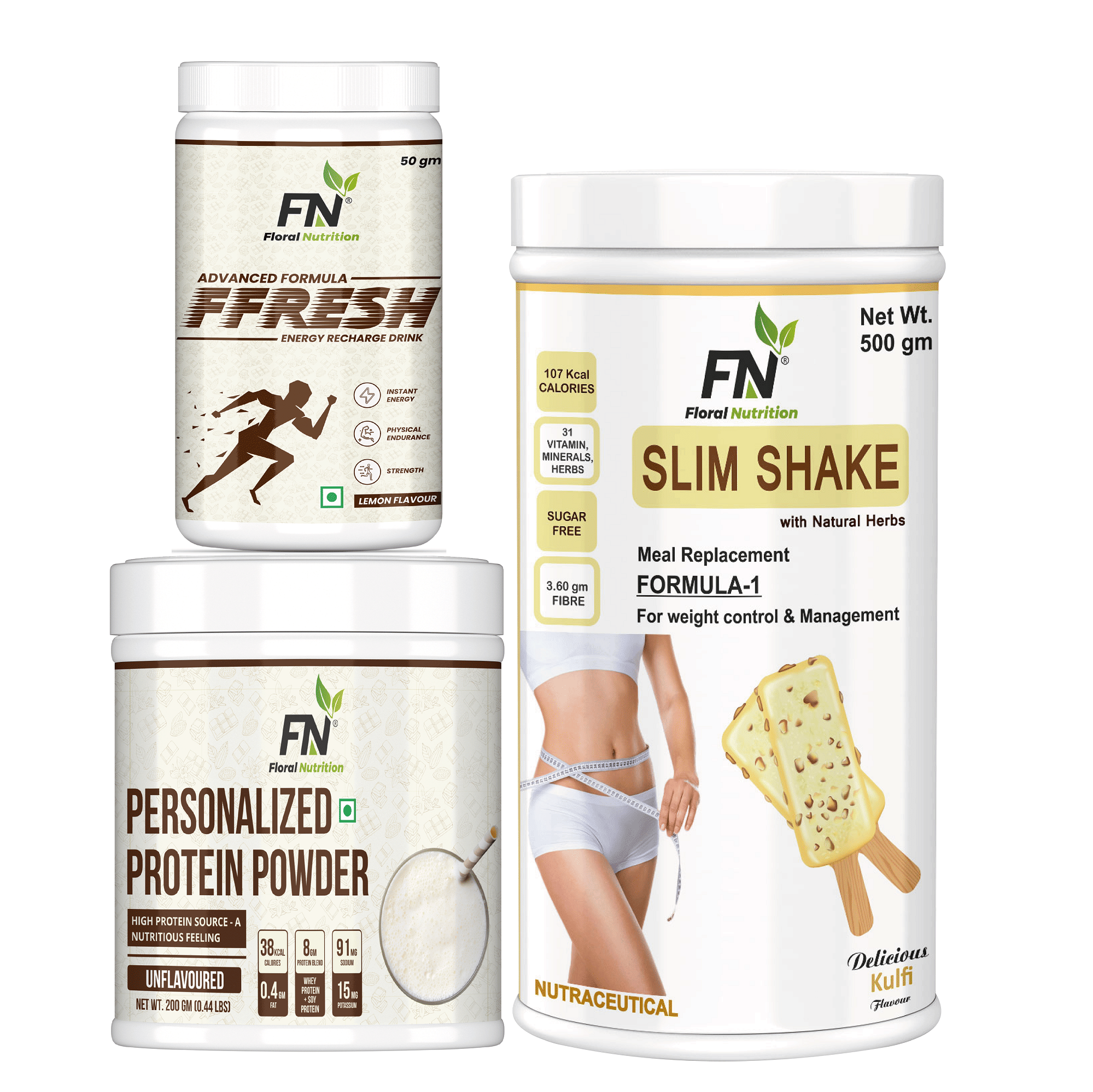     			Floral Nutrition Formula-1, FFresh Lemon & Personalized Protein Powder 750 gm Kulfi