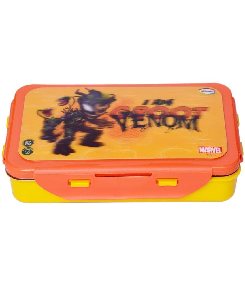 Gluman - 3D Disney Groot Venom Stainless Steel School Lunch Boxes 2 - Container ( Pack of 1 ) Gluman - 3D Disney Groot Venom Stainless Steel School Lunch Boxes 2 - Container ( Pack of 1 )