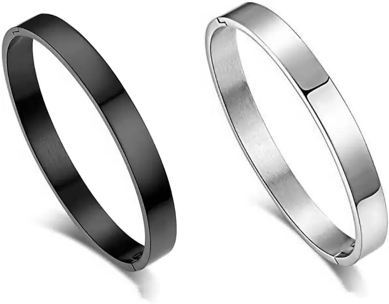     			HEER COLLECTION - Black Kada ( Pack of 2 )