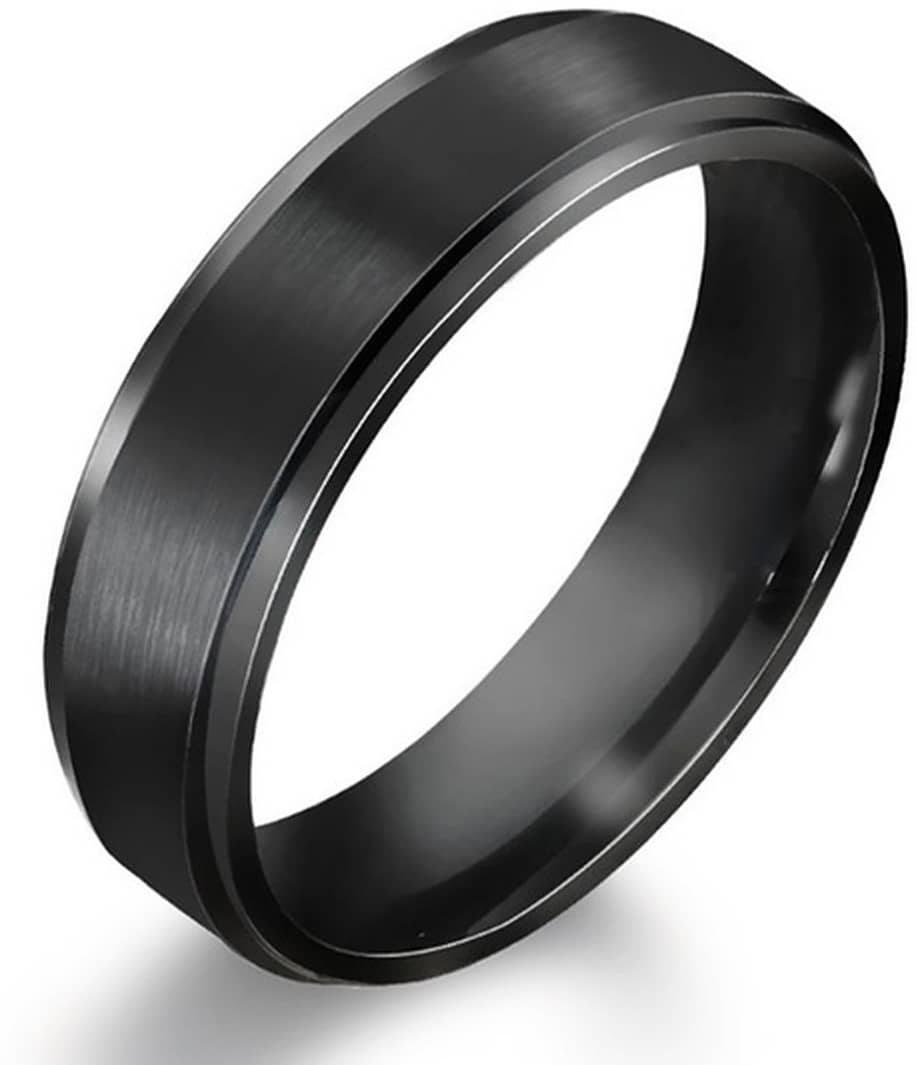 HEER COLLECTION - Black Rings ( Pack of 1 )