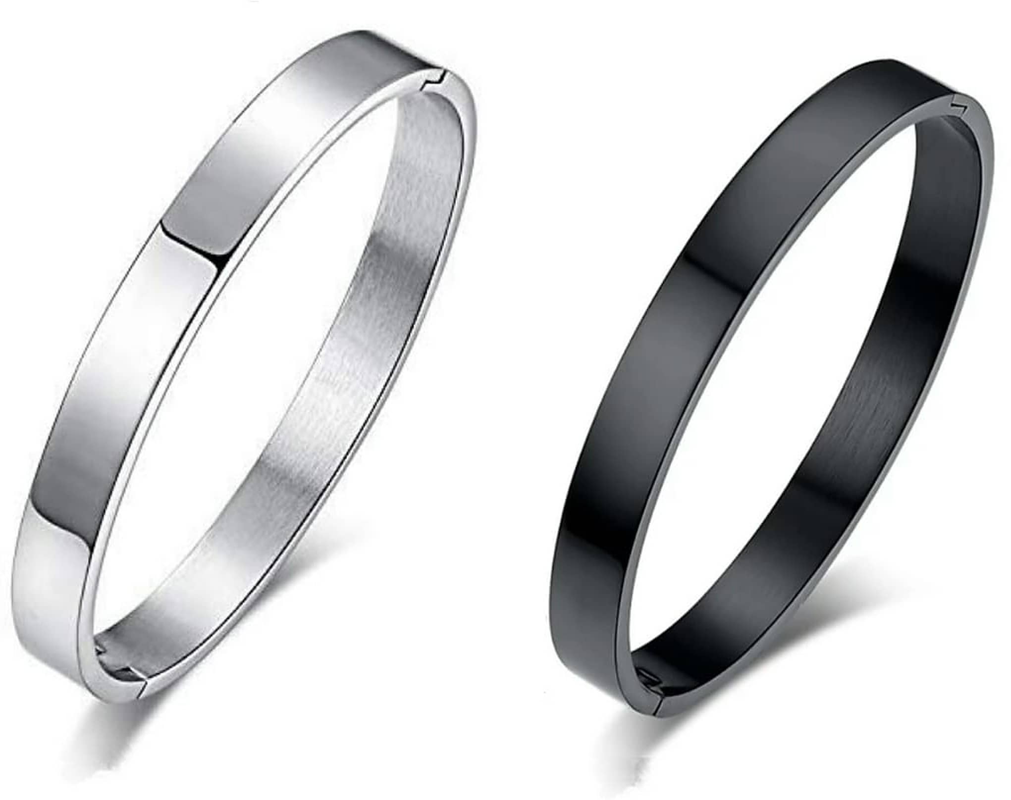 HEER COLLECTION - Silver Kada ( Pack of 2 ) - Bangles & Bracelets | Buy online on ZillyBuy