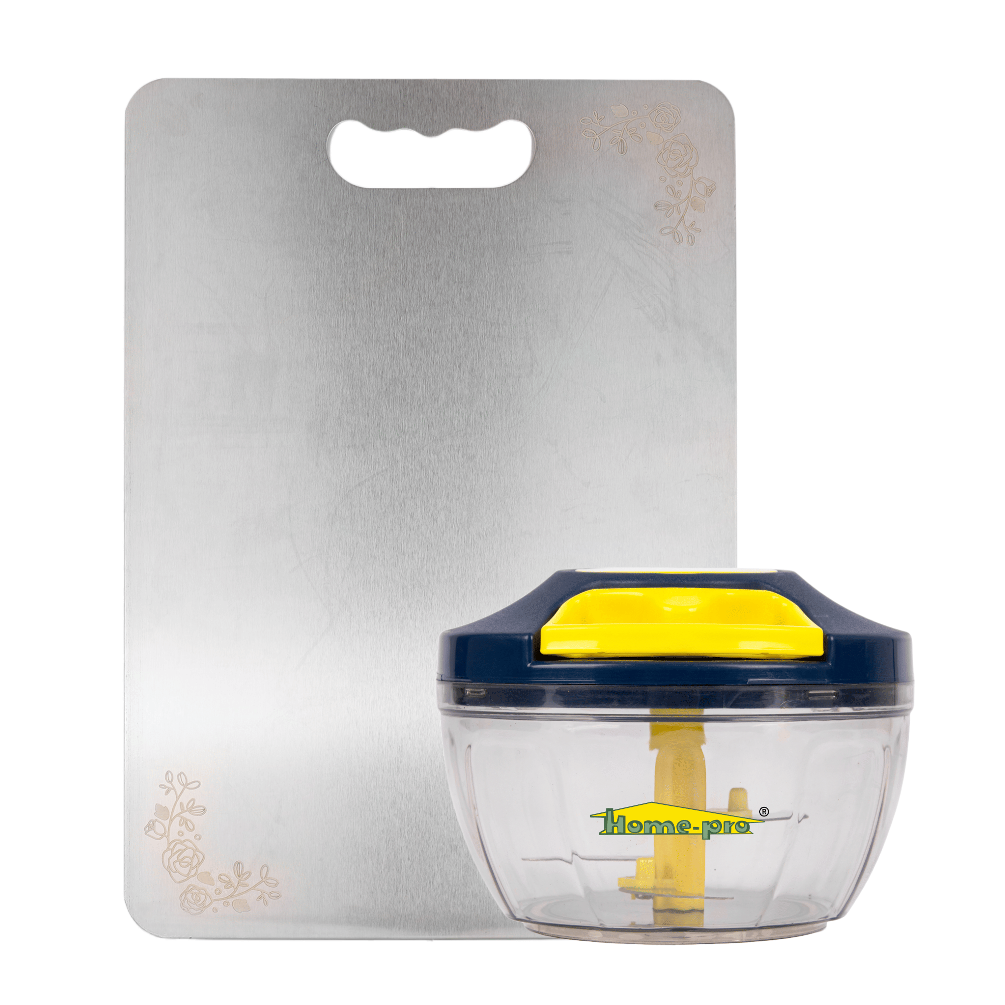     			HomePro - Multicolor Plastic Mannual Chopper 450 ml ( Pack of 2 )