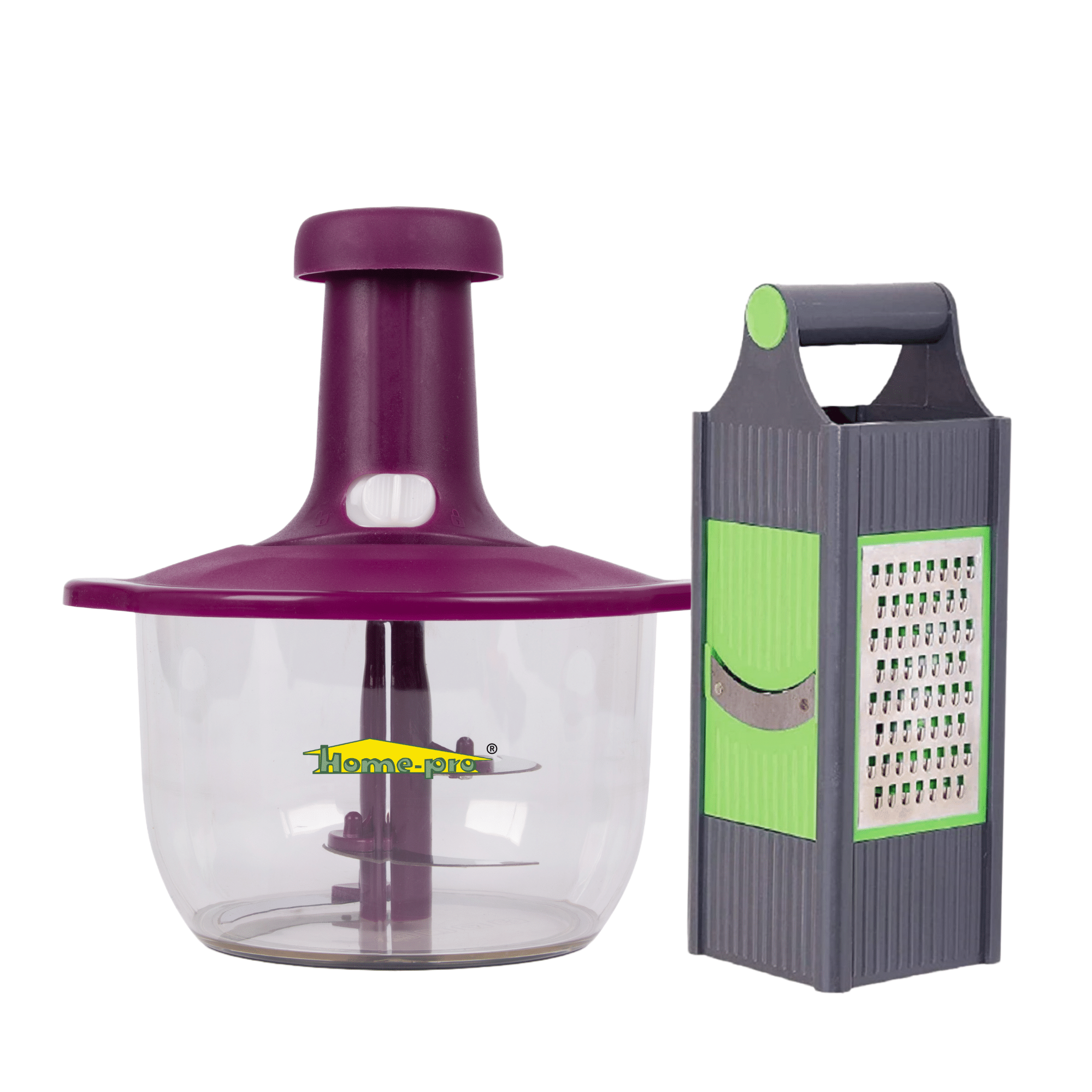    			HomePro - Multicolor Plastic Mannual Chopper 1500 ml ( Pack of 2 )